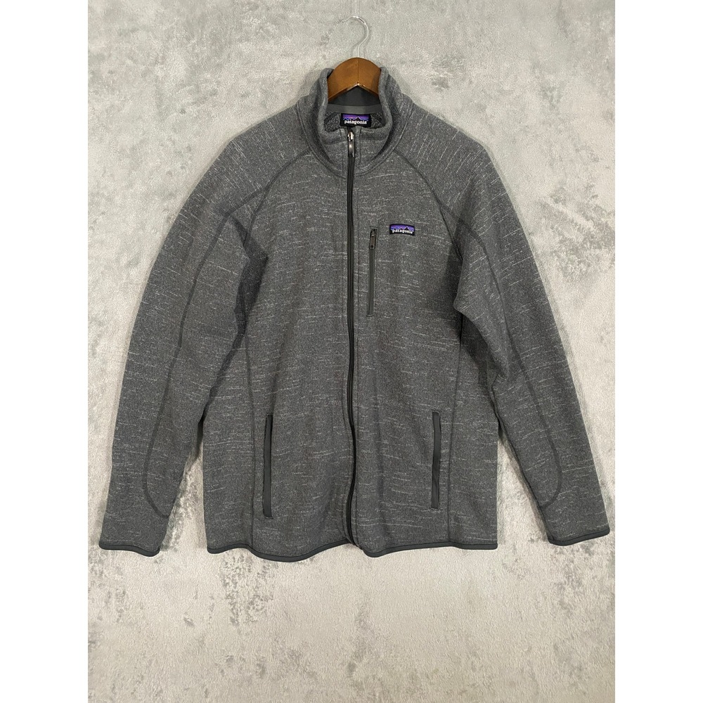Patagonia Fleece Jacket Sz XL Grey Better Sweater Full Zip Performance Outdoors
